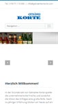 Mobile Screenshot of getraenke-korte.com